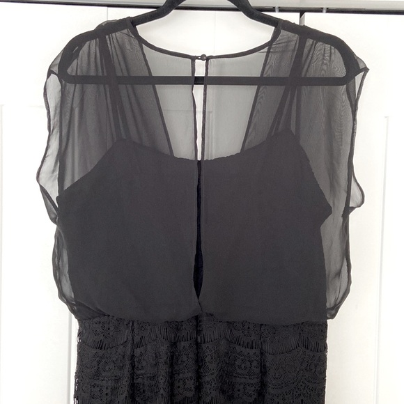 Black Lace Cocktail Dress - Picture 6 of 7